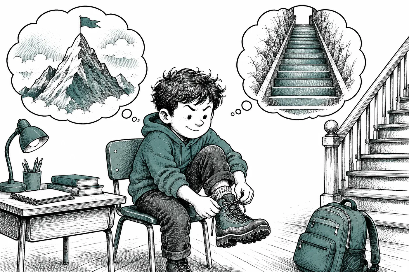 Figure from “Mental contrasting facilitates academic performance in school children”